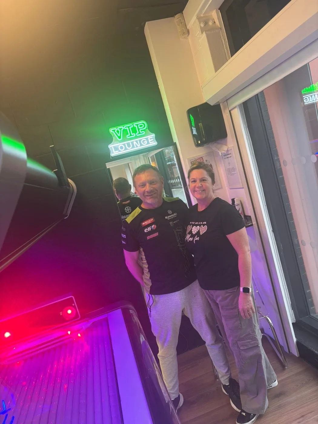 David and Erika, owners of Luxe Glow Studio in Manvers, Rotherham