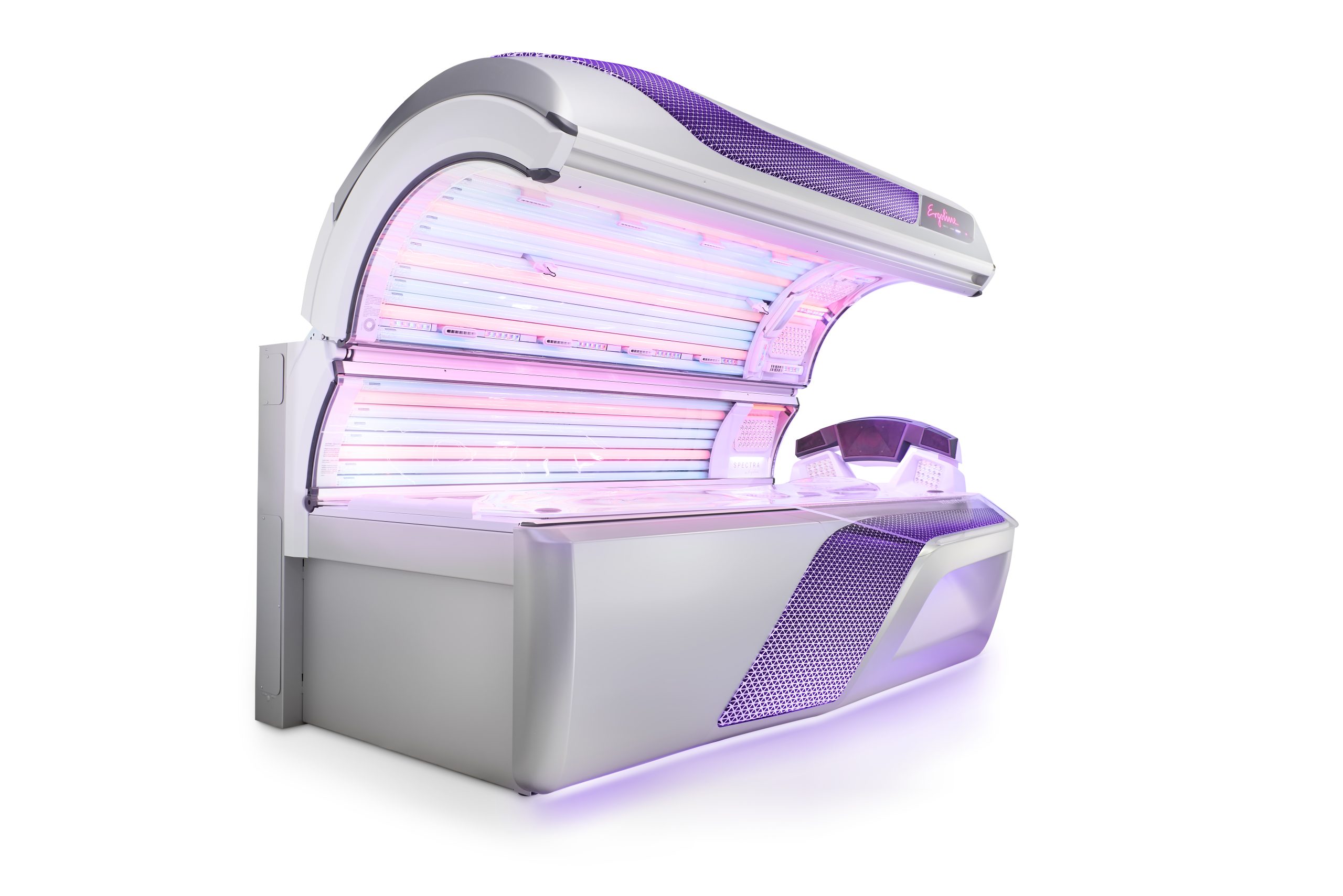 Ergoline Spectra 50 sunbed at Luxe Glow Studio Rotherham